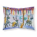 Carolines Treasures Carolines Treasures 7443PILLOWCASE Corgi Log Reindeer Race Christmas Fabric Standard Pillowcase 7443PILLOWCASE